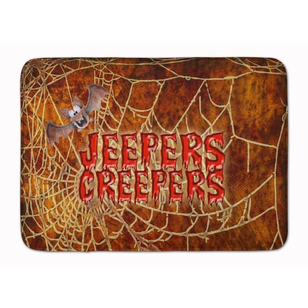 Carolines Treasures Jeepers Creepers with Bat Halloween Machine Washable Memory Foam Mat SB3018RUG - main